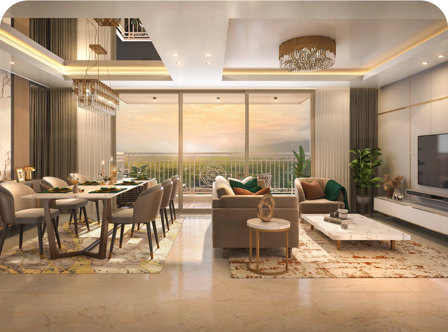 3 BHK – Grand City Living